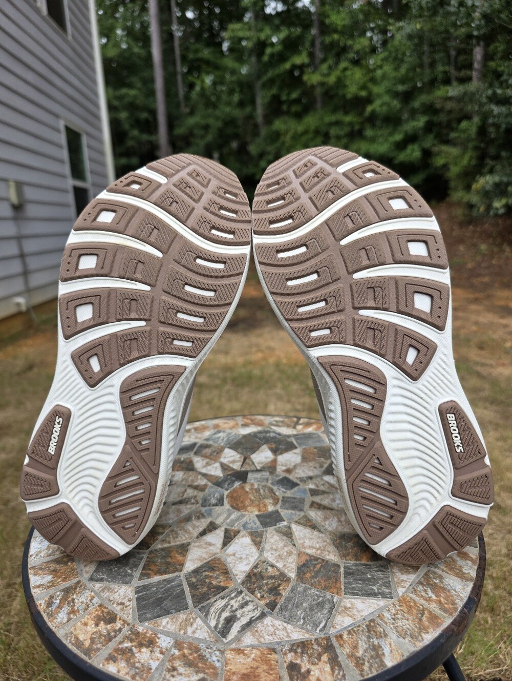 Brooks Ghost 17 1204311B092 Grey/Portabella Running Shoes Women Sz 9.5 B Worn 1x - Picture 6 of 9